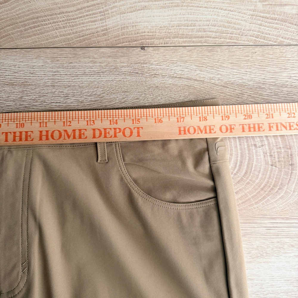 Fabletics The Don 5 Pocket Pant Slim Fit Mens Actual 36x33 Brown Performance NEW - Picture 5 of 7